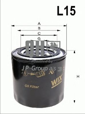 JP GROUP 3918500309 -  Фильтр масляный